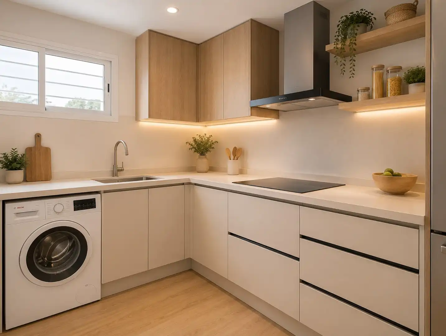 Cuina de Apartament en venda en Torrox amb Terrassa, Moblat i Rentadora