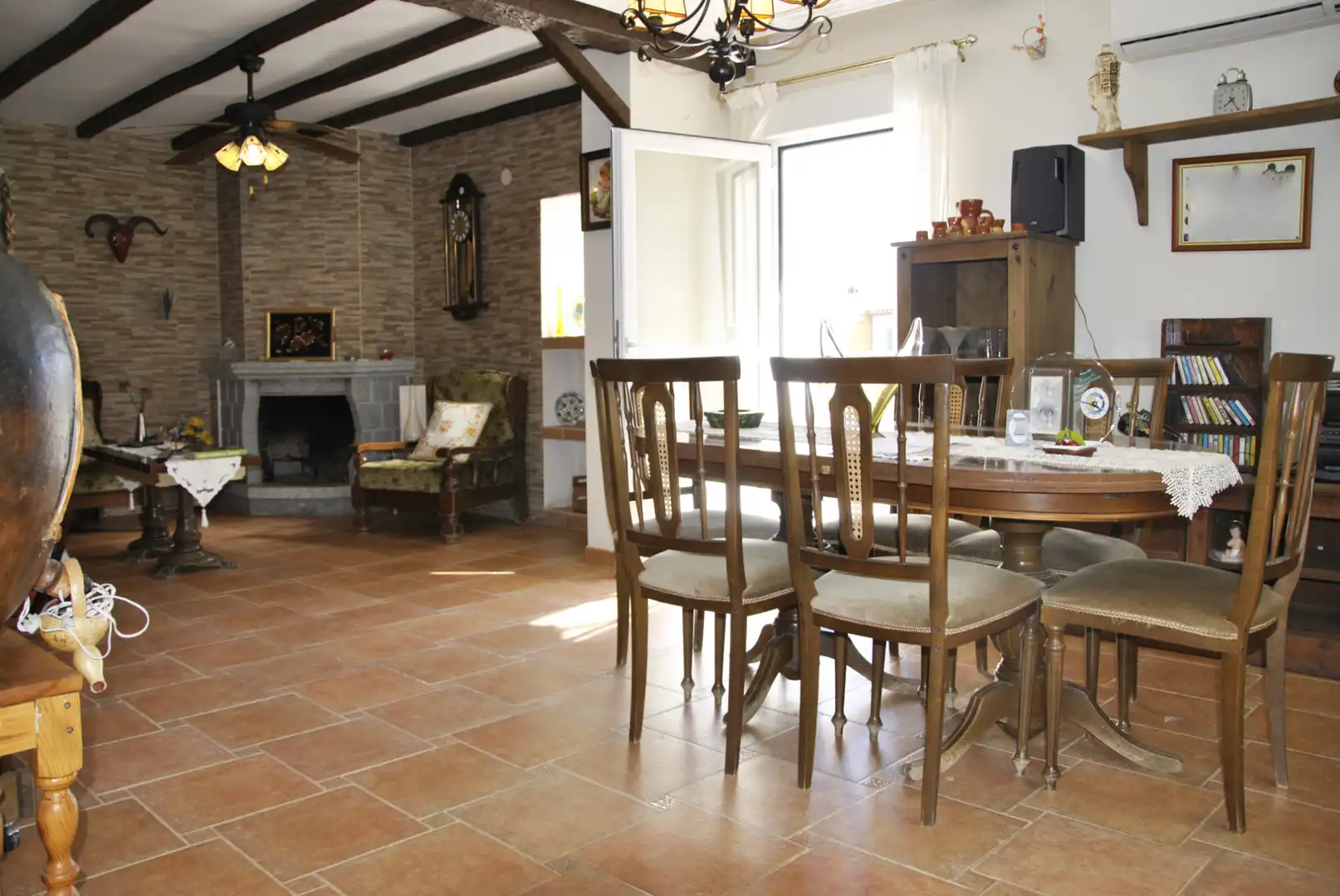 Dining room of Houses for sale in Pozuelo de Zarzón  with Air Conditioner, Heating and Private garden