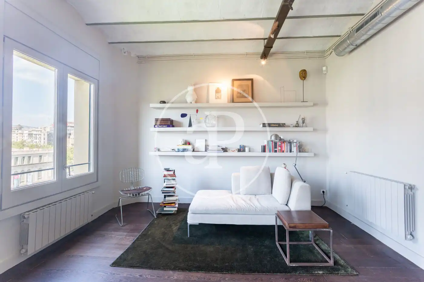 Sala de estar de Piso de alquiler en Barcelona con Calefacción, Amueblado y Balcón