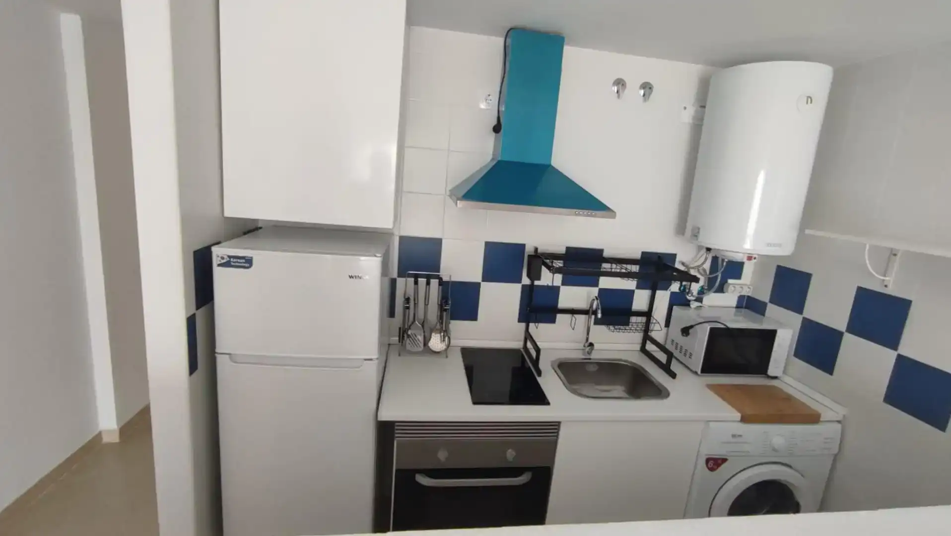 Küche von Maisonette zur Miete in Benalmádena mit Klimaanlage und Balkon