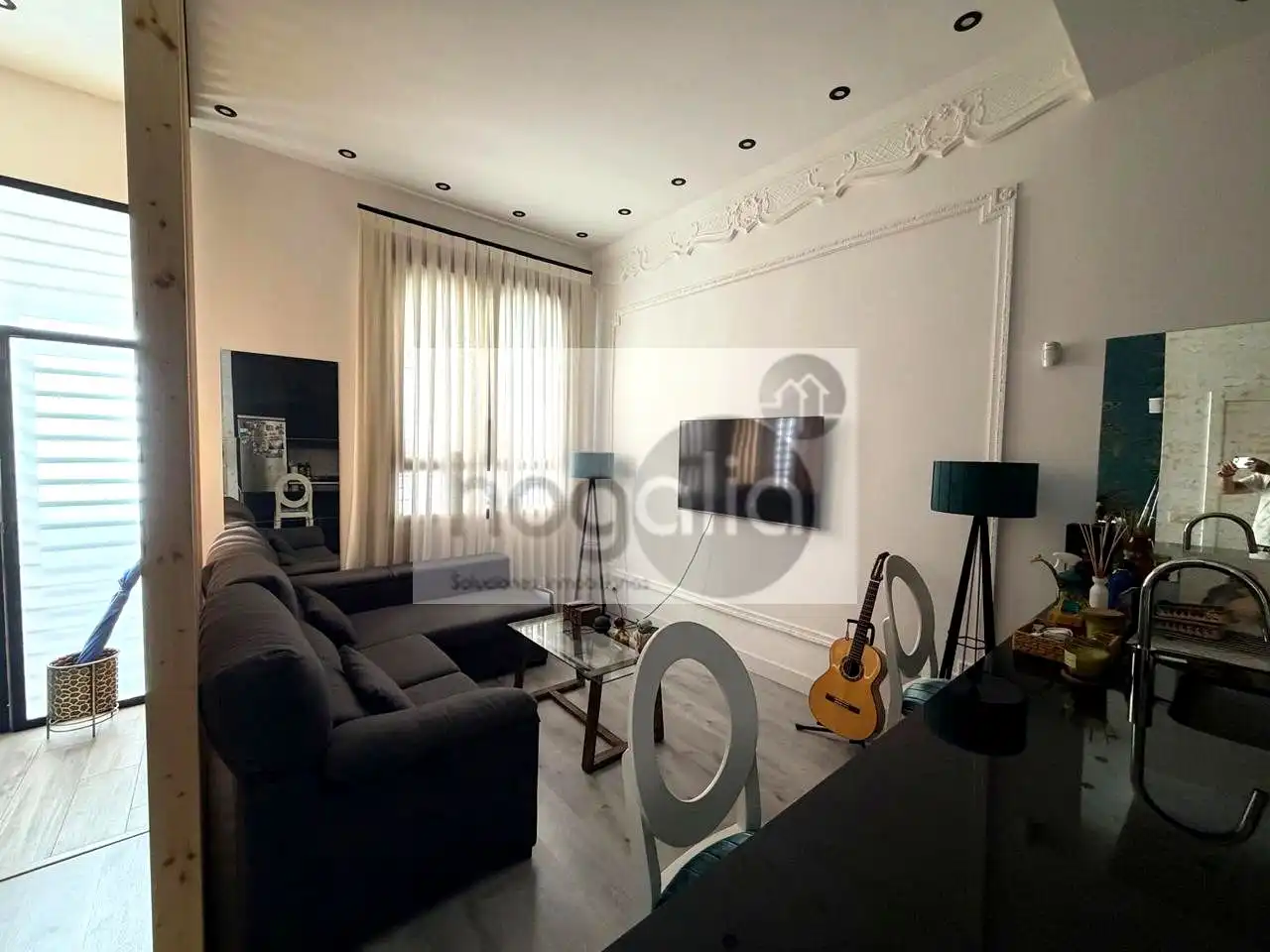 Sala de estar de Planta baja de alquiler en Sevilla con Aire acondicionado y Amueblado