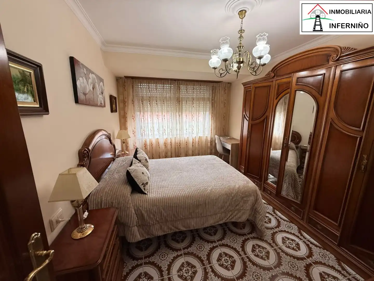 Bedroom of Flat for rent in Ferrol  with Terrace