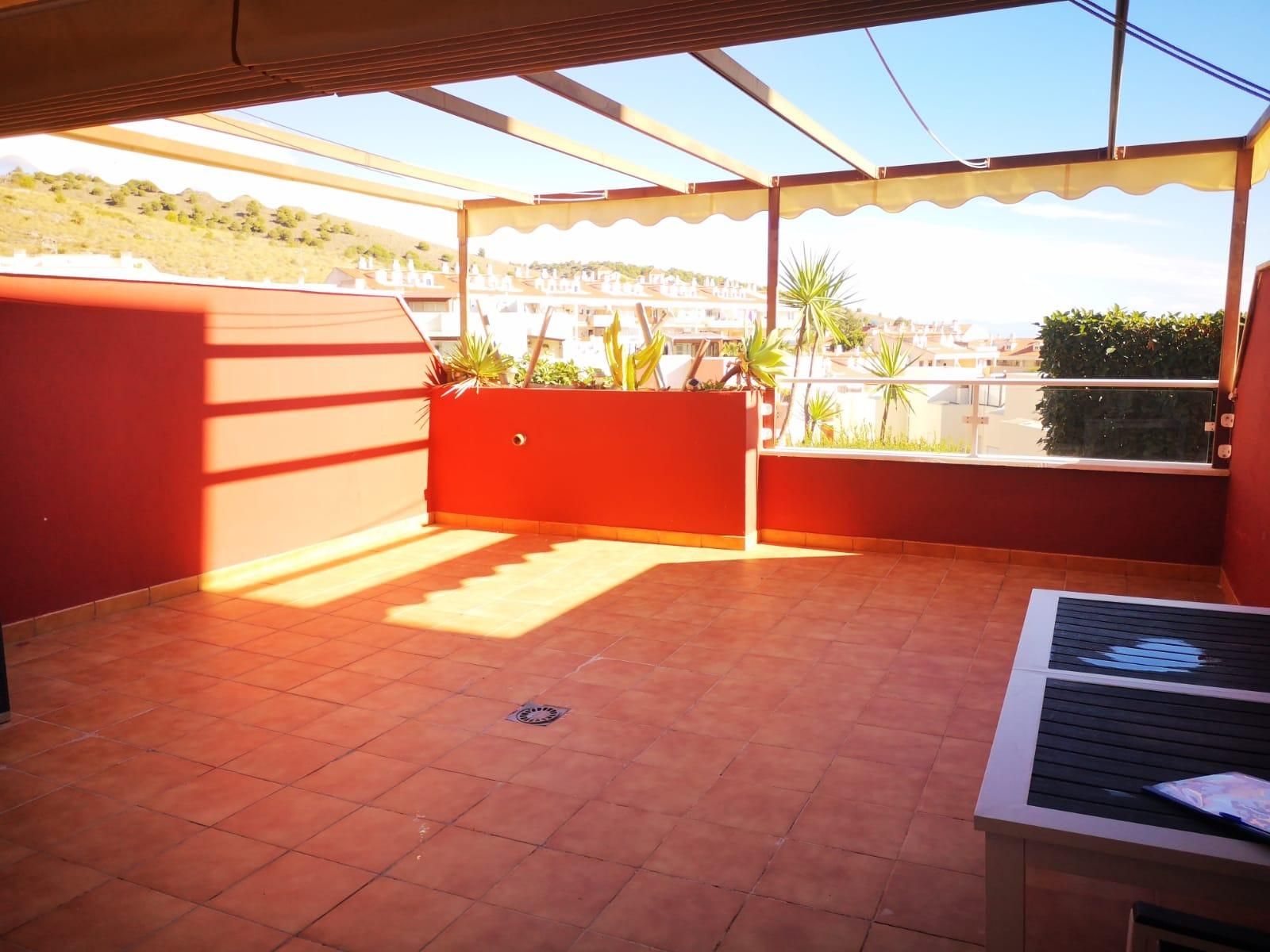 Terrace of Apartment to rent in Benalmádena  with Air Conditioner and Community pool