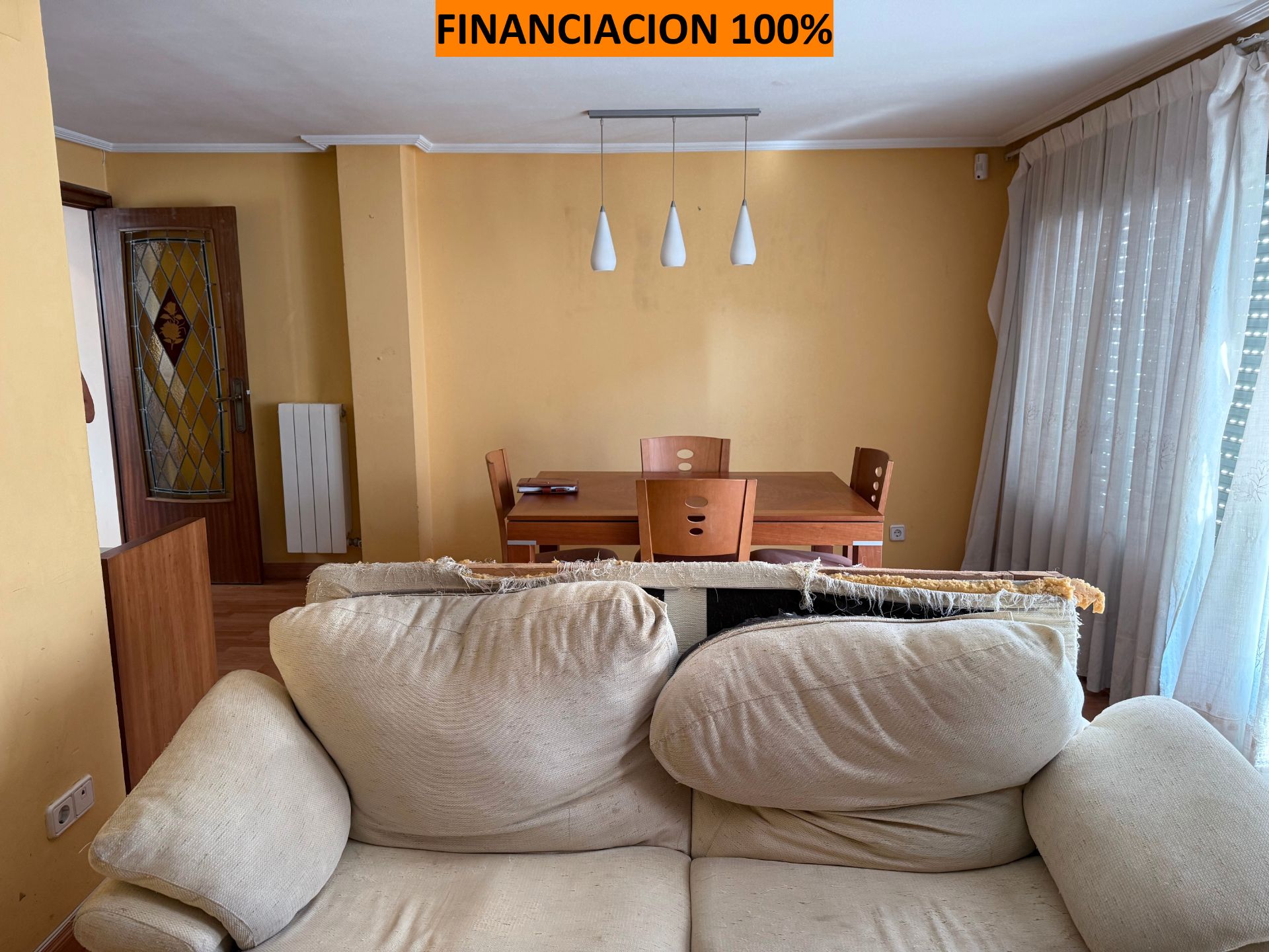 Living room of Flat for sale in  Zaragoza Capital  with Heating and Terrace