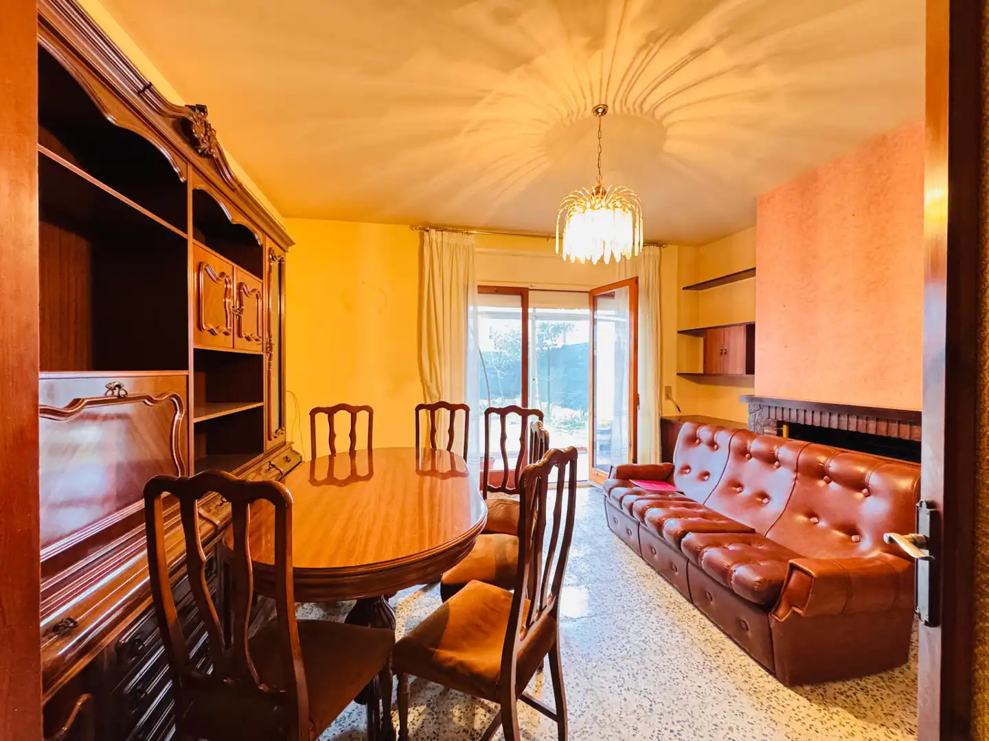 Comedor de Casa adosada en venta en Llagostera con Calefacción y Balcón