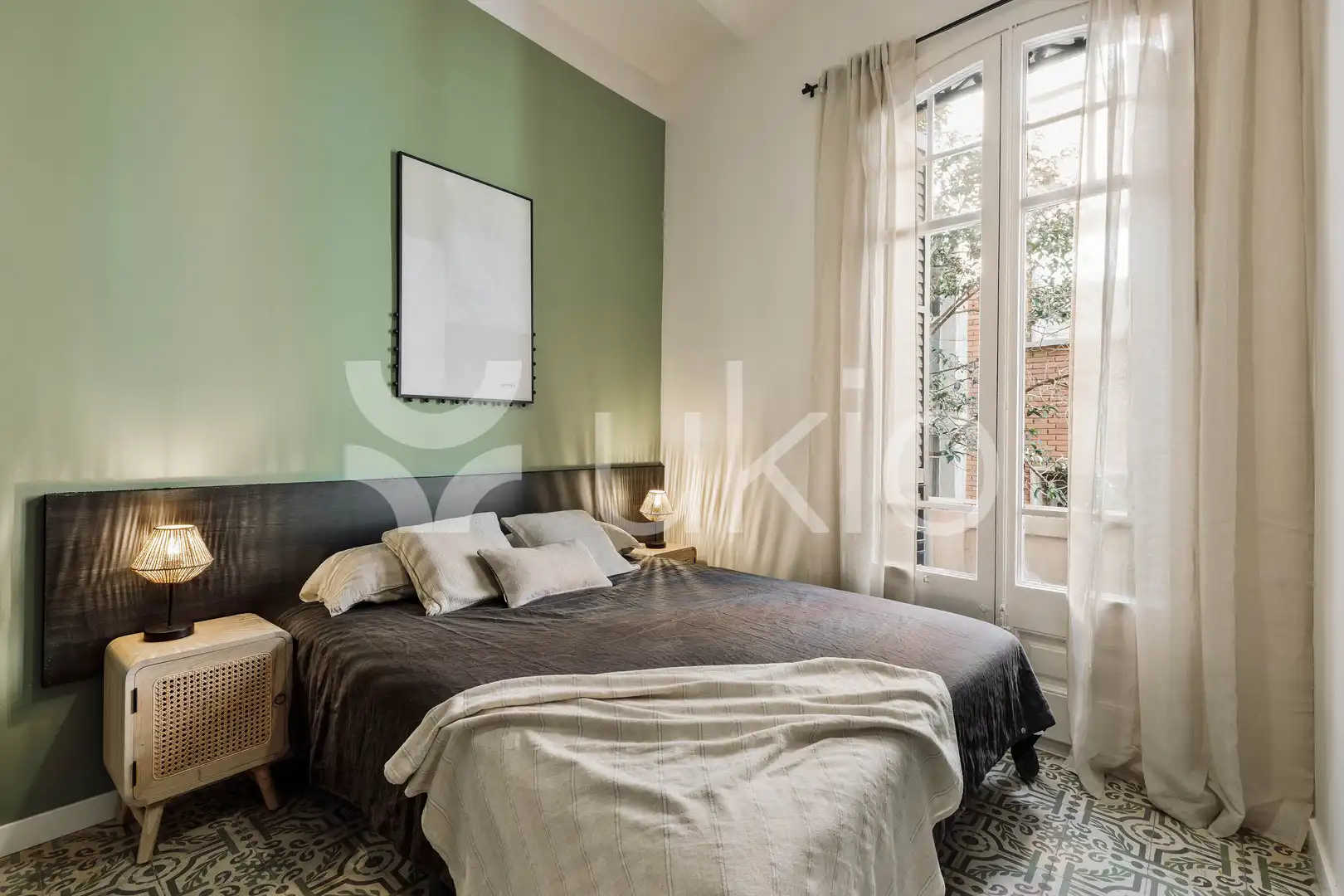 Habitación de Apartamento de alquiler en Barcelona con Aire acondicionado, Calefacción y Terraza