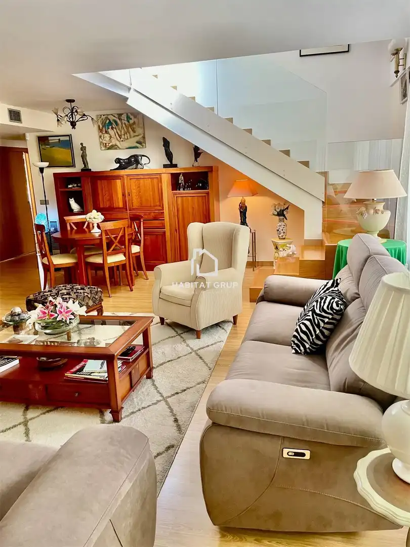 Living room of Duplexes for sale in Castell d'Aro, Platja d'Aro i s'Agaró  with Air Conditioner, Heating and Terrace