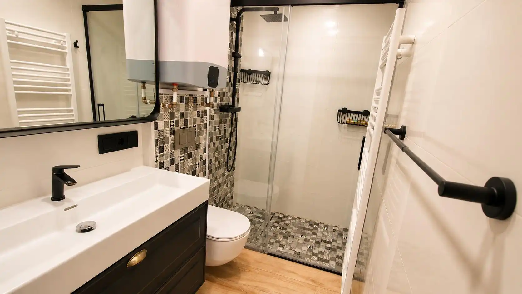 Baño de Casa o chalet de alquiler en Roses con Aire acondicionado, Jardín privado y Terraza
