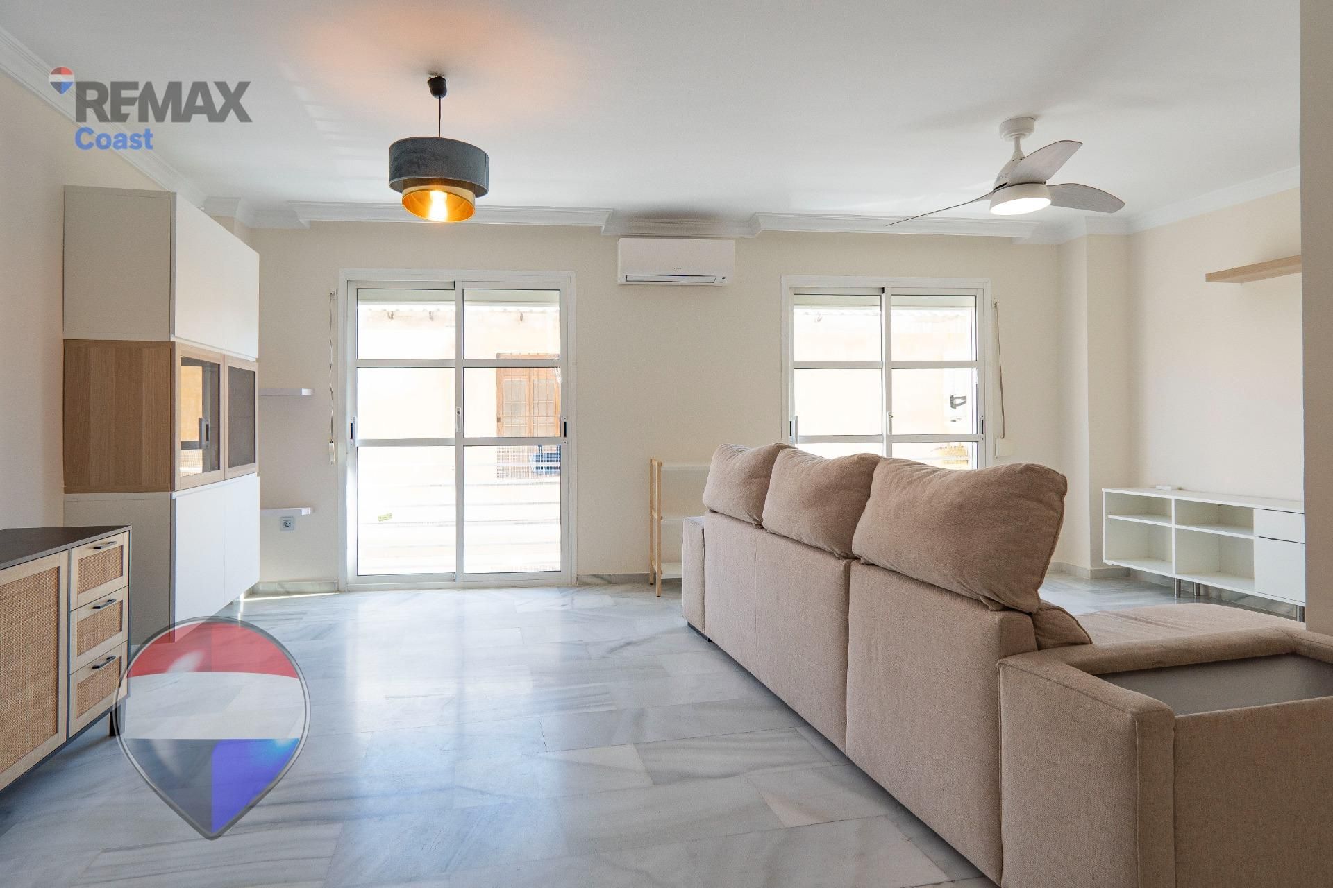 Sala de estar de Piso de alquiler en Málaga Capital con Aire acondicionado y Amueblado