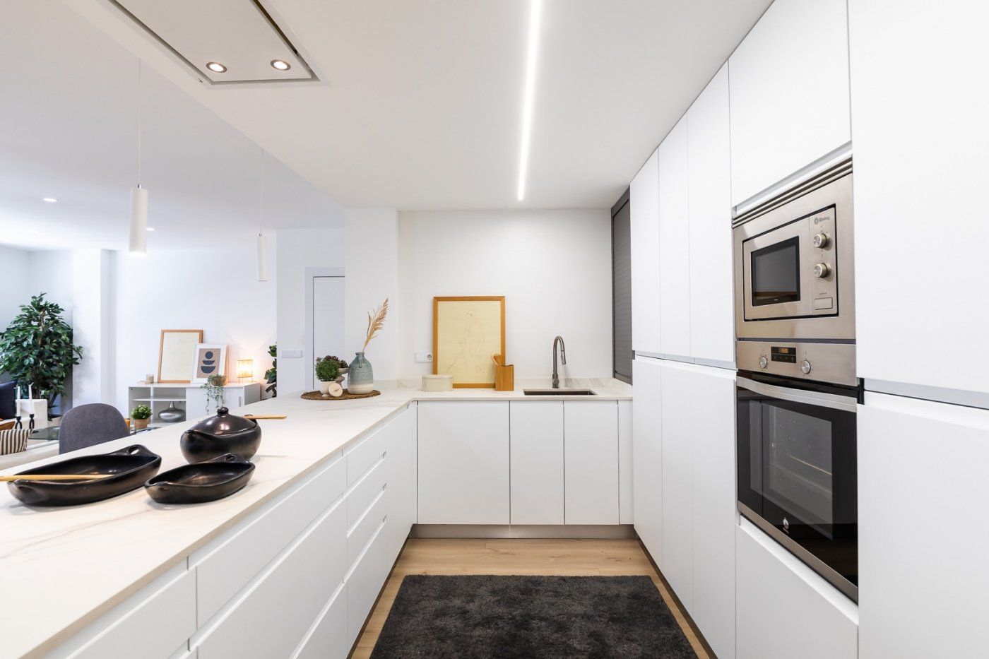 Kitchen of Flat for sale in  Valencia Capital  with Air Conditioner, Heating and Parquet flooring