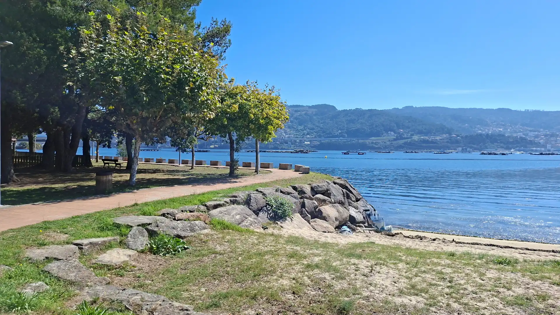 Vista exterior de Casa adosada en venta en Moaña, Pontevedra