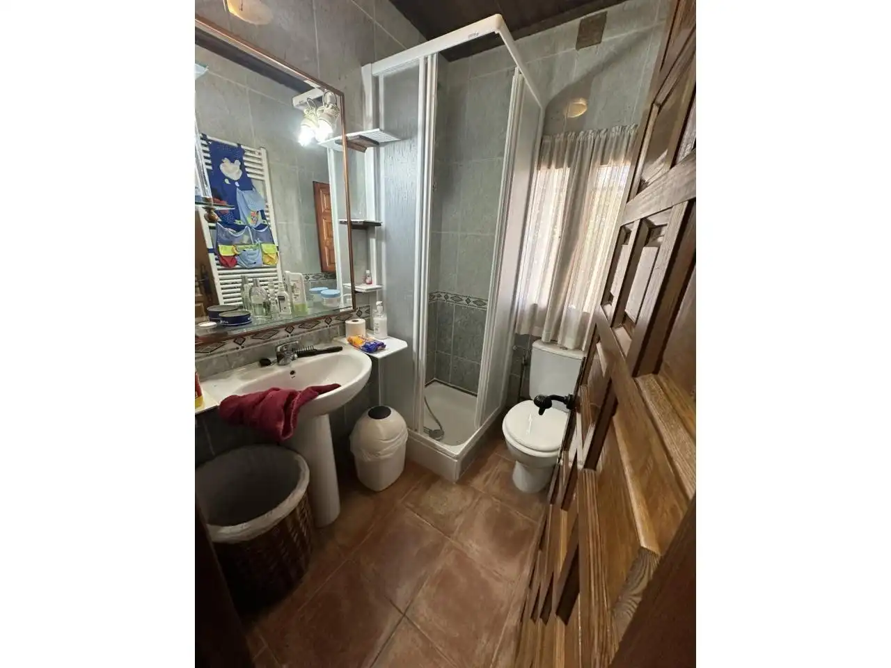 Bathroom of Houses for sale in Villar de Olalla  with Air Conditioner, Heating and Private garden
