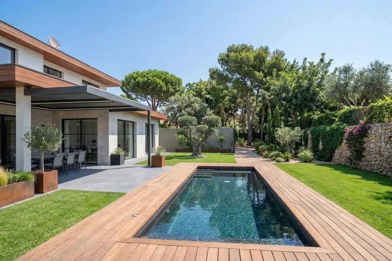 Terrassa de Casa o xalet en venda en Sant Cugat del Vallès amb Calefacció, Jardí privat i Terrassa