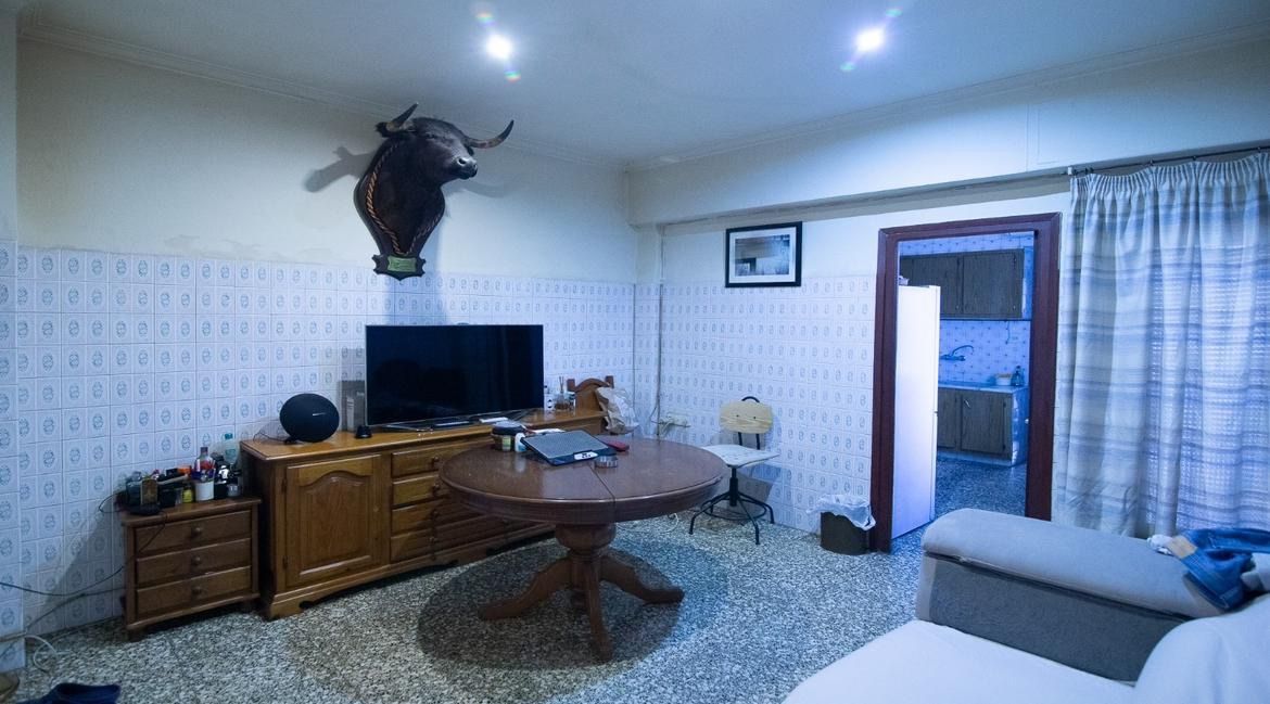 Sala d'estar de Casa o xalet en venda en Alcàsser amb Aire condicionat, Jardí privat i Terrassa