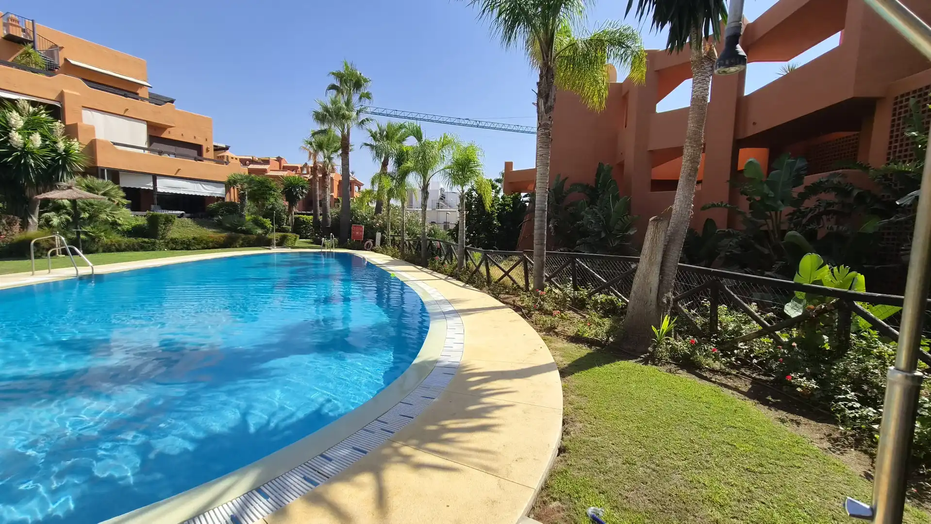 Swimming pool of Apartments for sale in Estepona  with Air Conditioner, Terrace and Storage room
