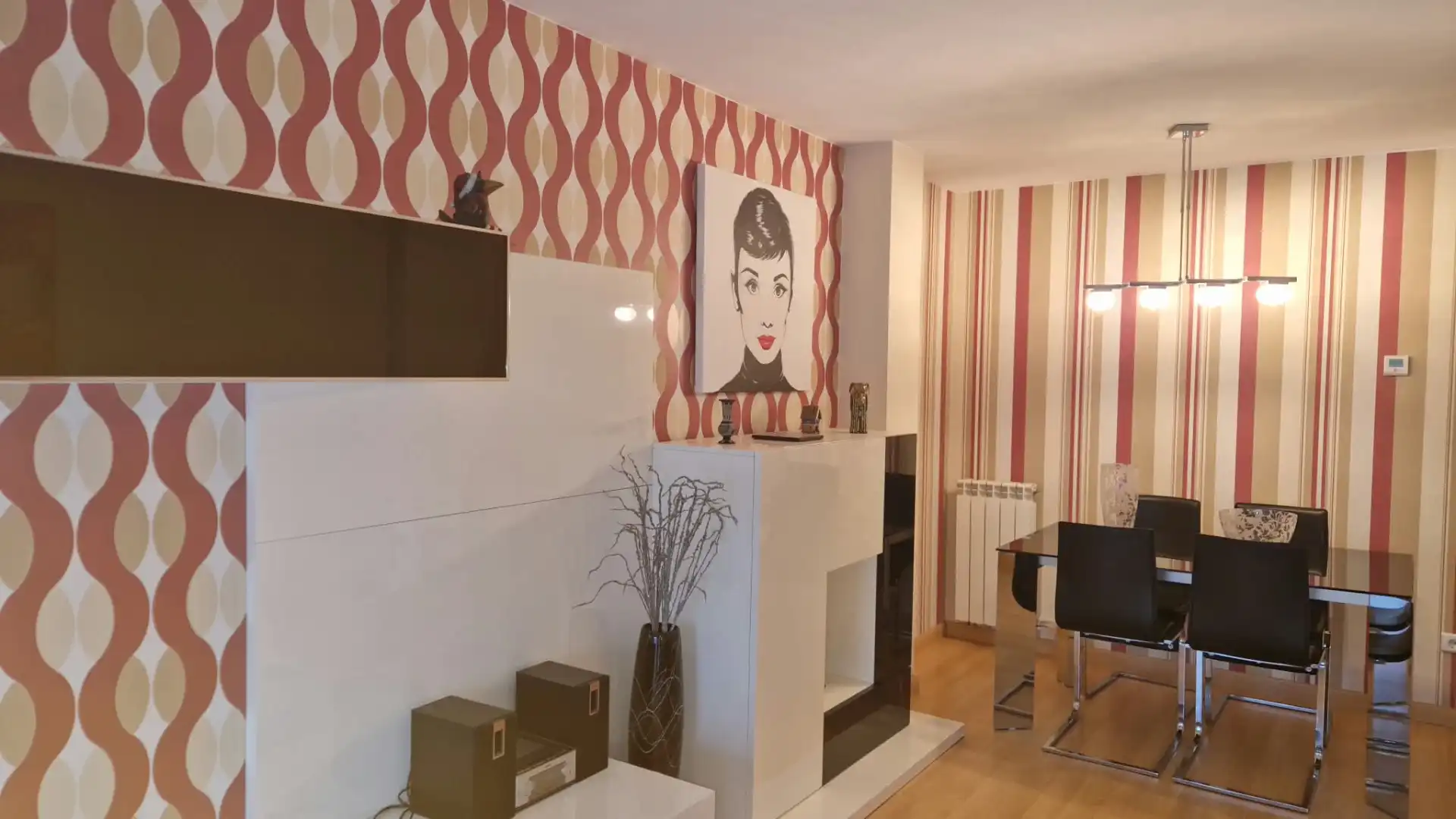 Wohnzimmer von Wohnung zur Miete in Zaragoza mit Heizung, Parkett und Terrasse