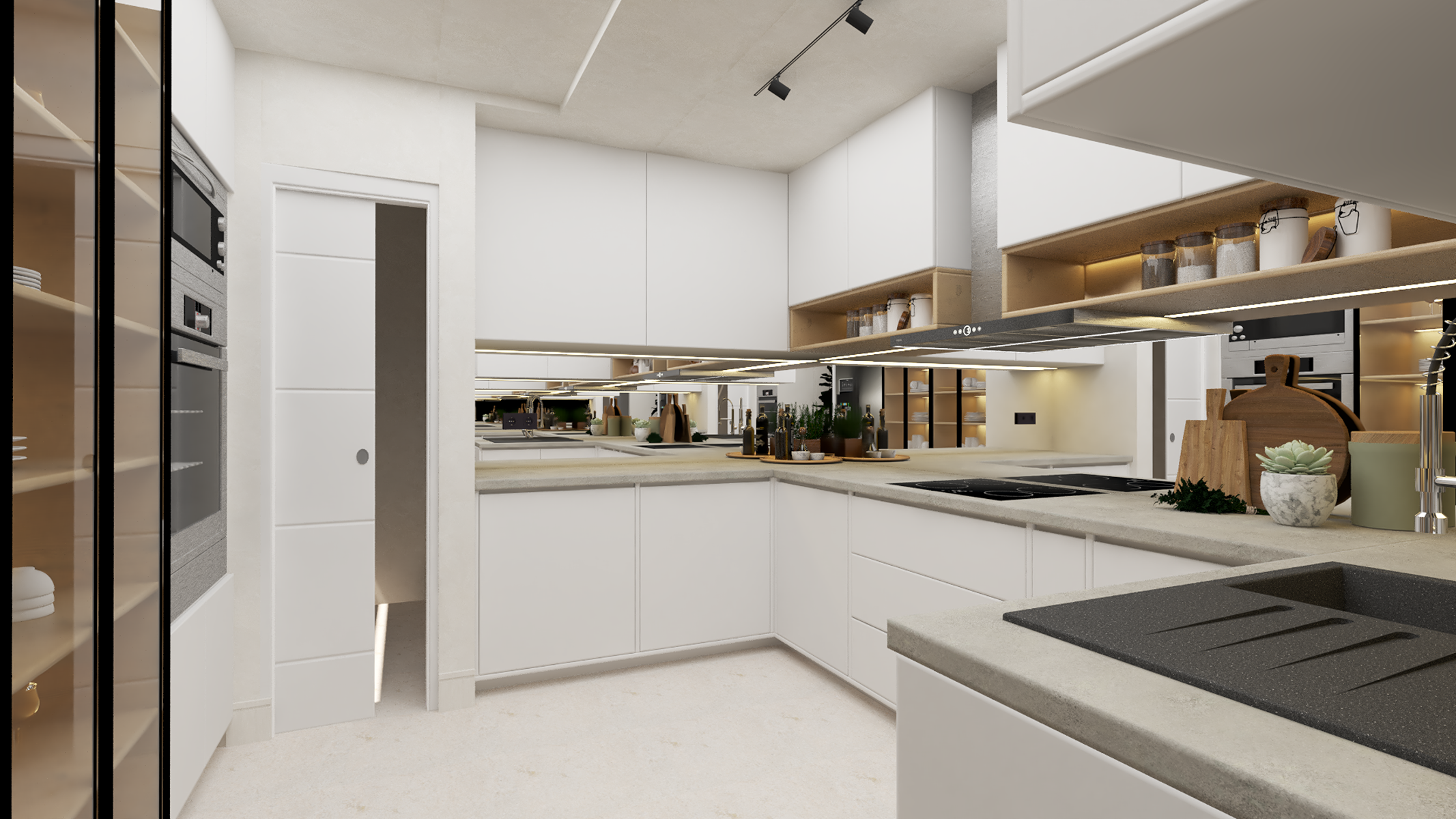 Kitchen of Apartment for sale in  Madrid Capital  with Air Conditioner, Heating and Terrace