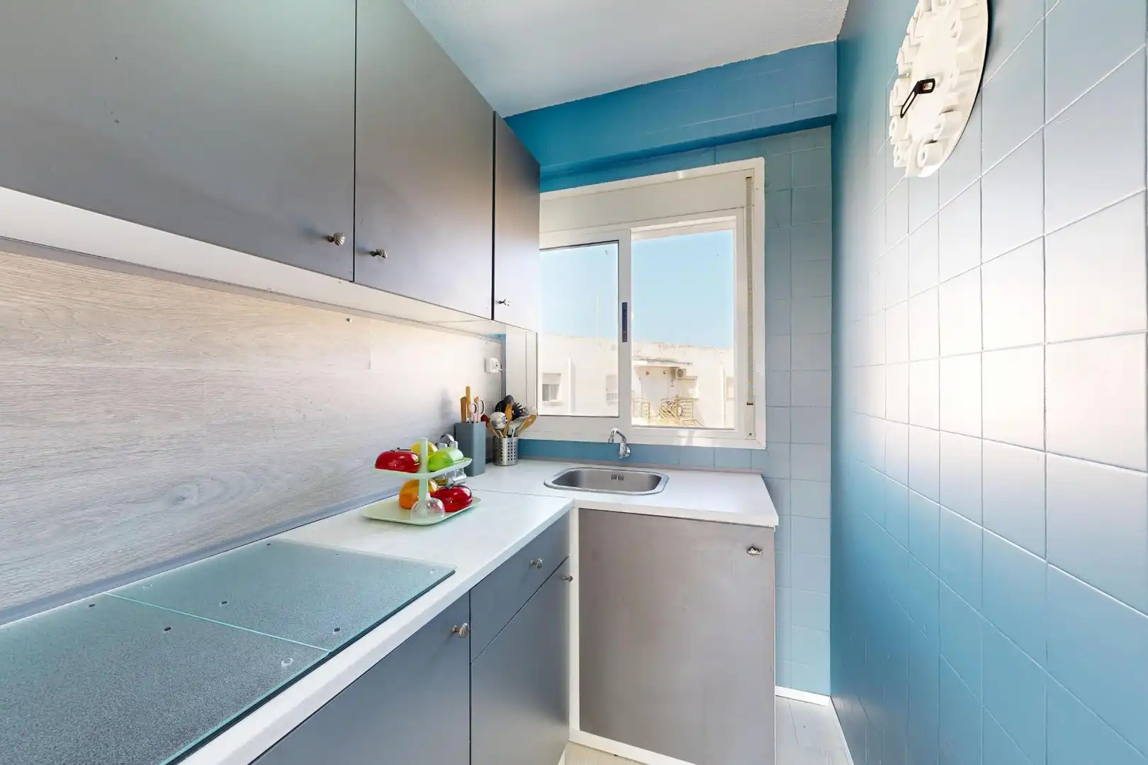 Cuina de Apartament en venda en Cartagena amb Aire condicionat, Terrassa i Balcó