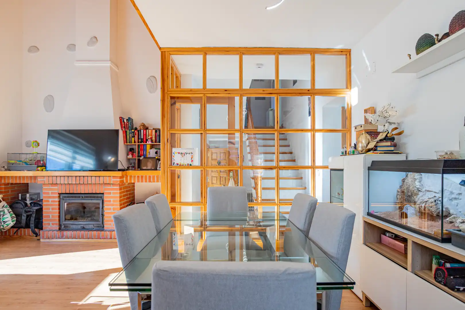 Comedor de Casa o chalet en venta en Manzanares El Real con Calefacción, Jardín privado y Amueblado