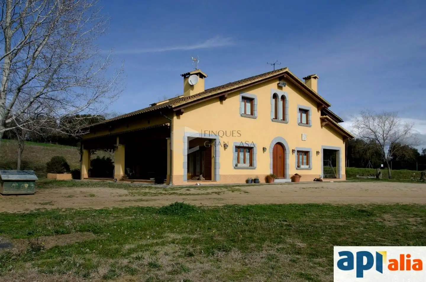 Außenansicht von Country house zum Verkauf in Sant Antoni de Vilamajor mit Privatgarten, Parkett und Terrasse