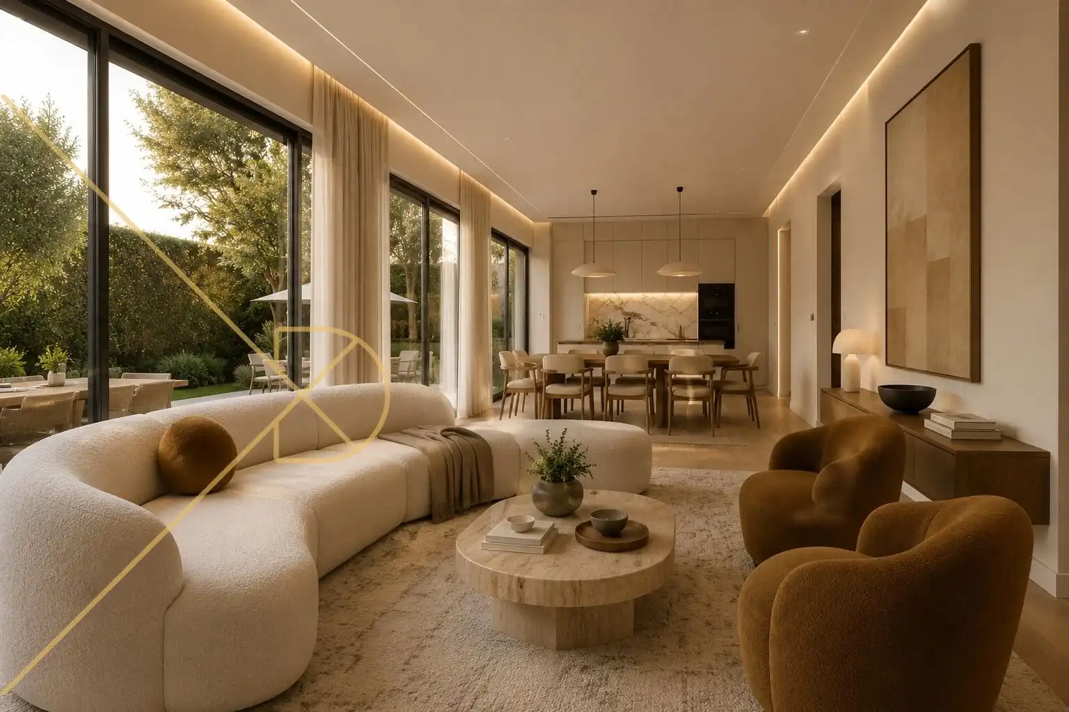 Sala de estar de Casa o chalet en venta en Esplugues de Llobregat con Aire acondicionado, Calefacción y Jardín privado