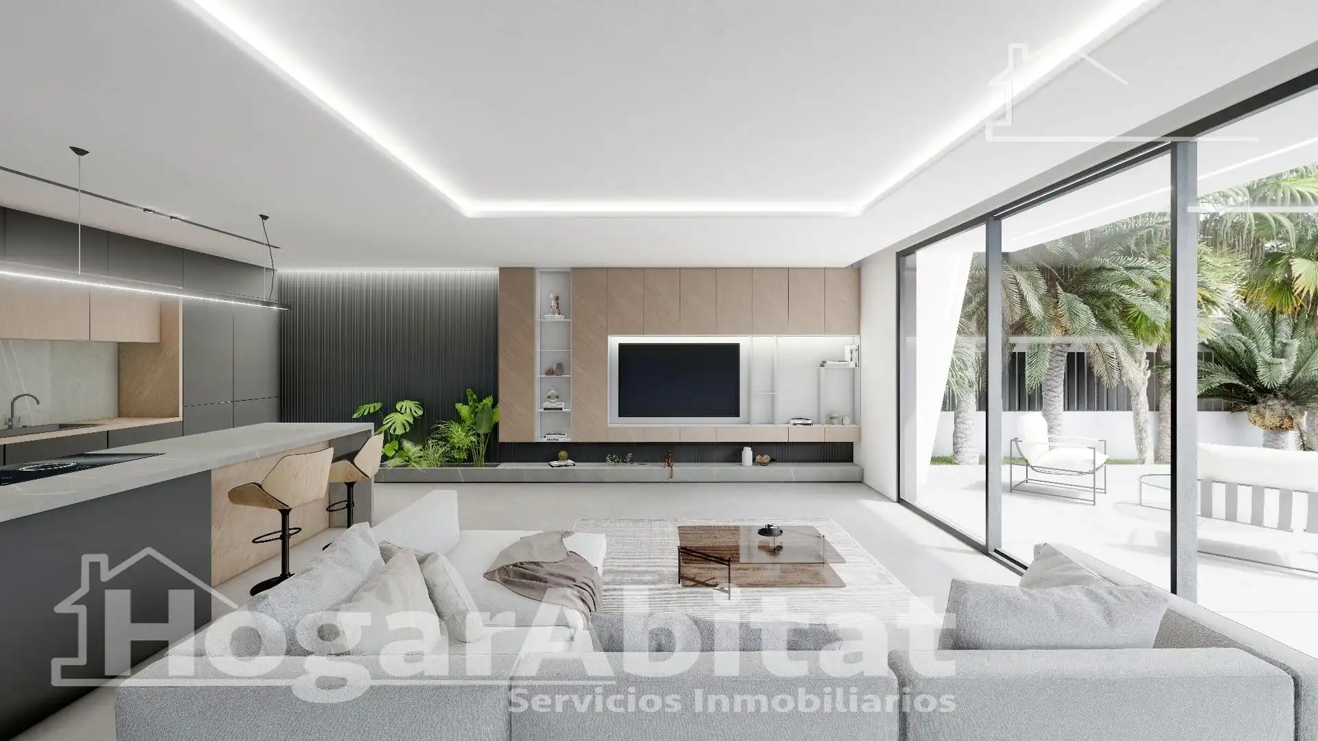 Sala de estar de Casa o chalet en venta en Cullera con Aire acondicionado, Jardín privado y Terraza