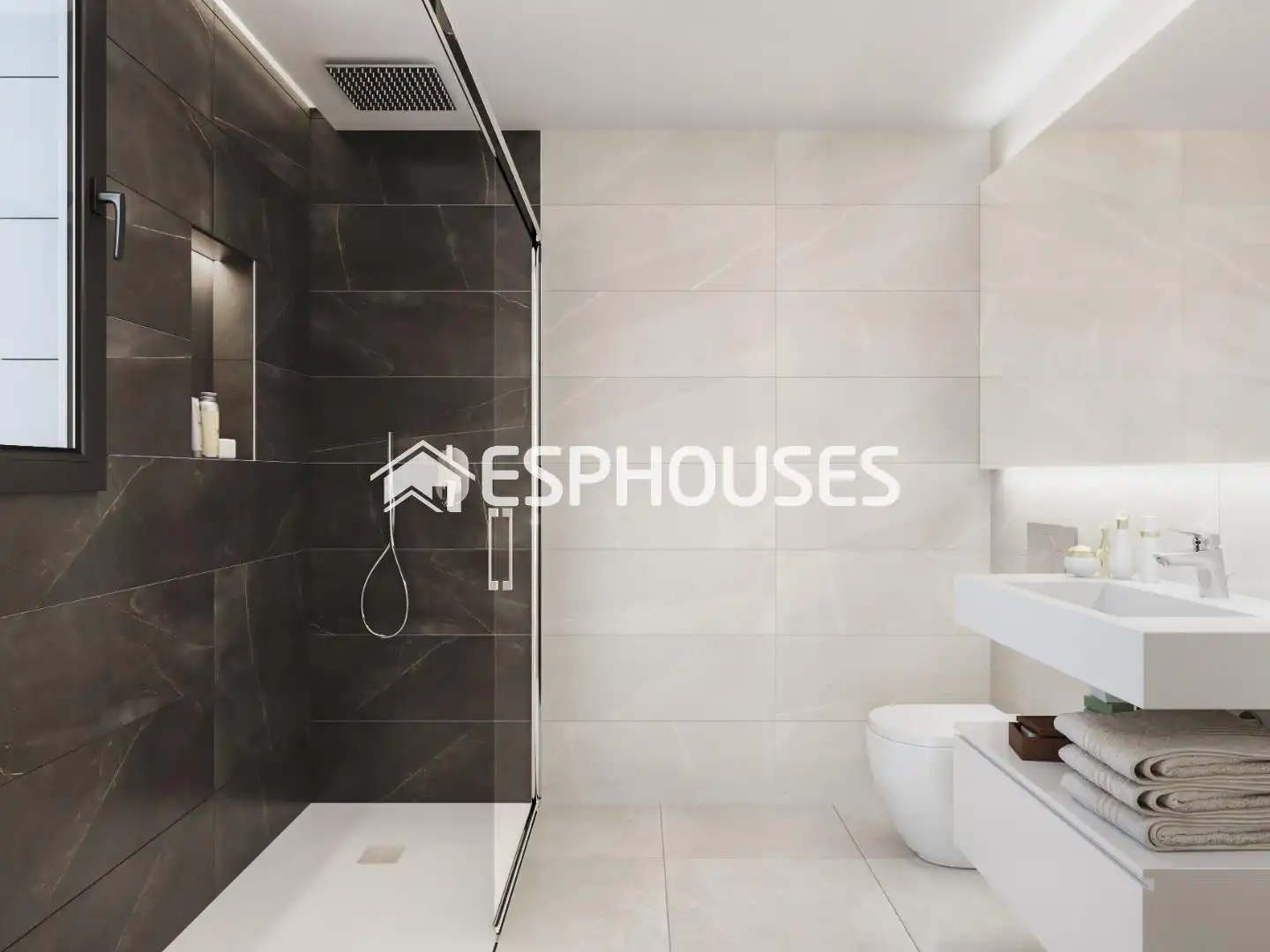 Badezimmer von Erdgeschoss zum Verkauf in Guardamar del Segura mit Terrasse, Balkon und Gemeinschaftspool