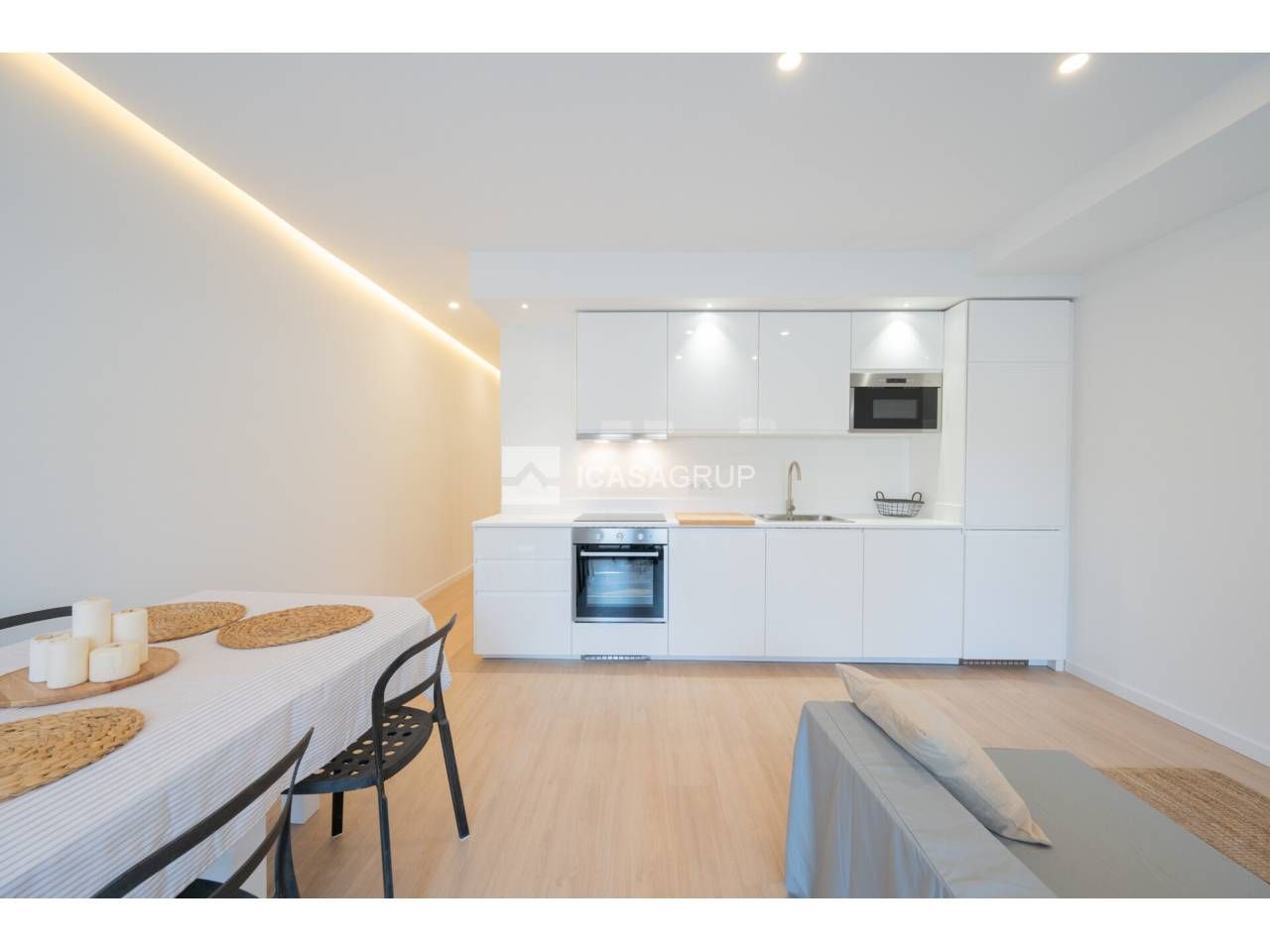 Kitchen of Flat for sale in Rubí  with Parquet flooring and Terrace