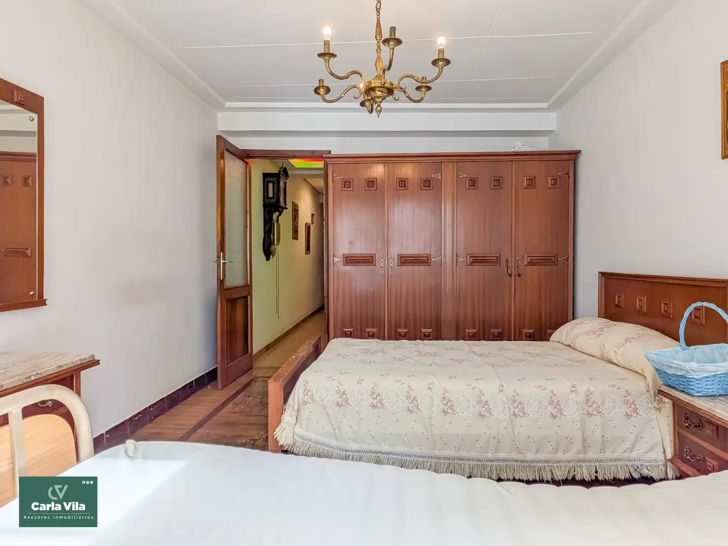 Schlafzimmer von Wohnung zum Verkauf in Lugo mit Heizung, Parkett und Terrasse