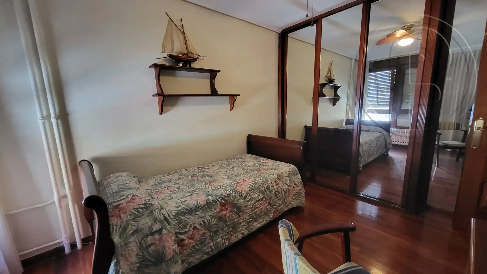 Bedroom of Flat for rent in Santander  with Heating, Furnished and Oven