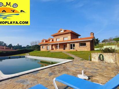 Exterior view of House or chalet for sale in Ribamontán al Mar  with Terrace and Swimming Pool
