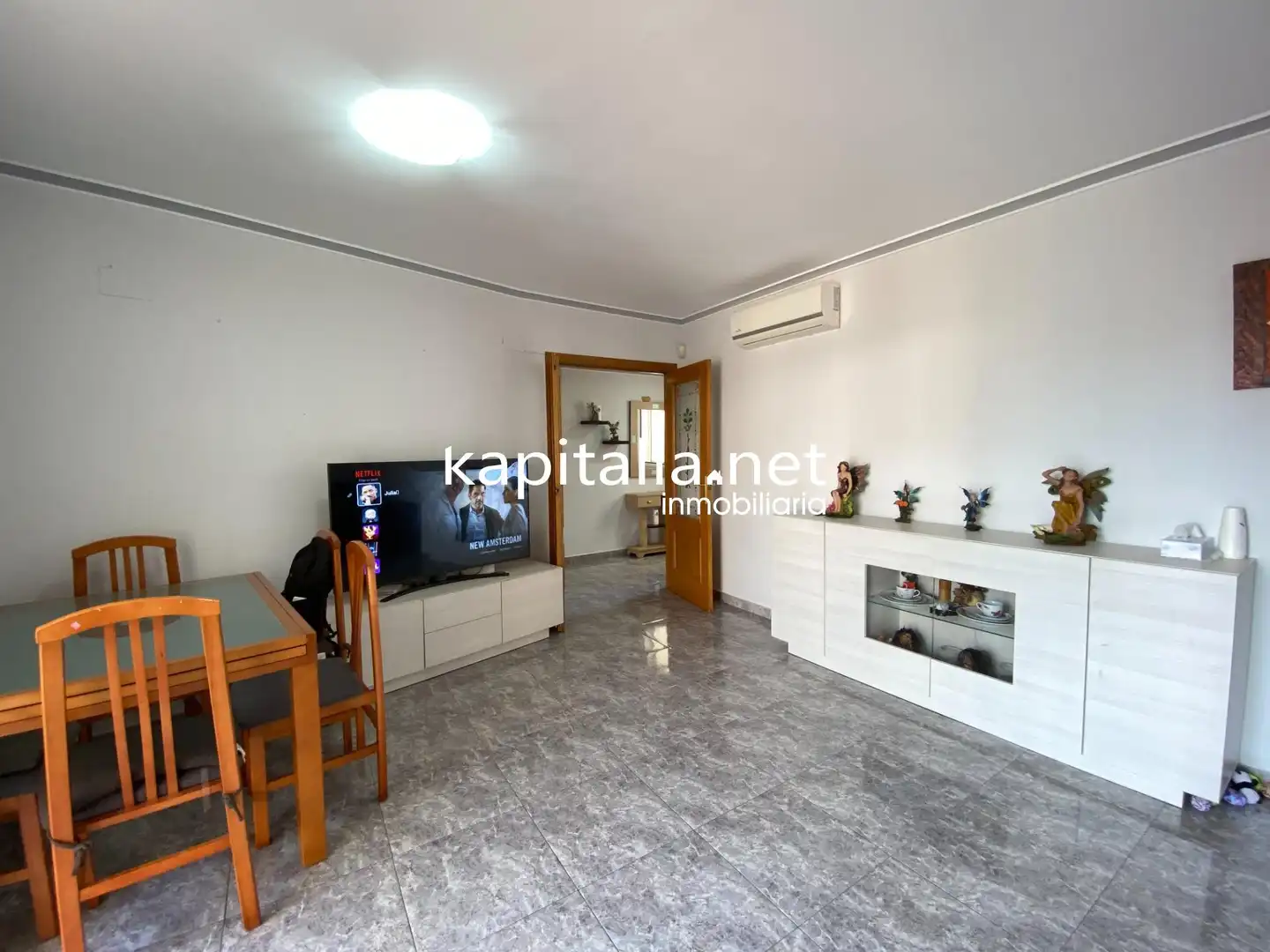 Sala de estar de Piso en venta en Carcaixent con Aire acondicionado, Terraza y Amueblado