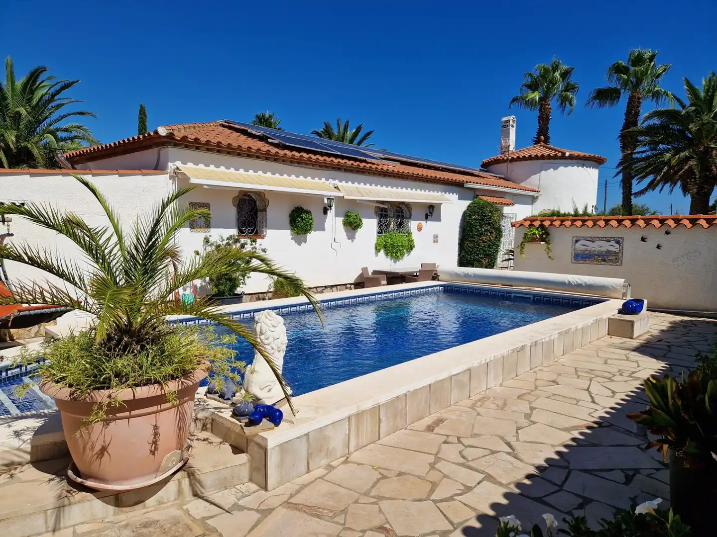 Swimming pool of Houses for sale in Mont-roig del Camp  with Heating, Private garden and Storage room