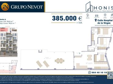 Neubau-Penthouse mit Balkon zum Verkauf in Calle Hospital de la Virgen 9
