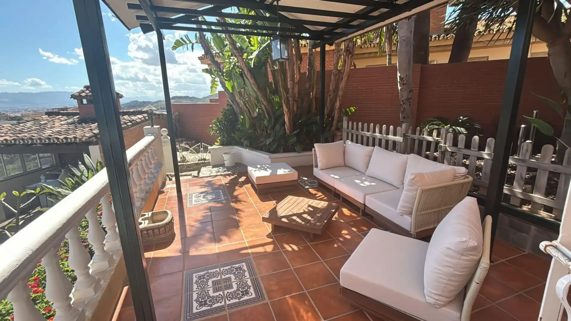 Terraza de Casa o chalet de alquiler en Málaga con Aire acondicionado, Jardín privado y Terraza