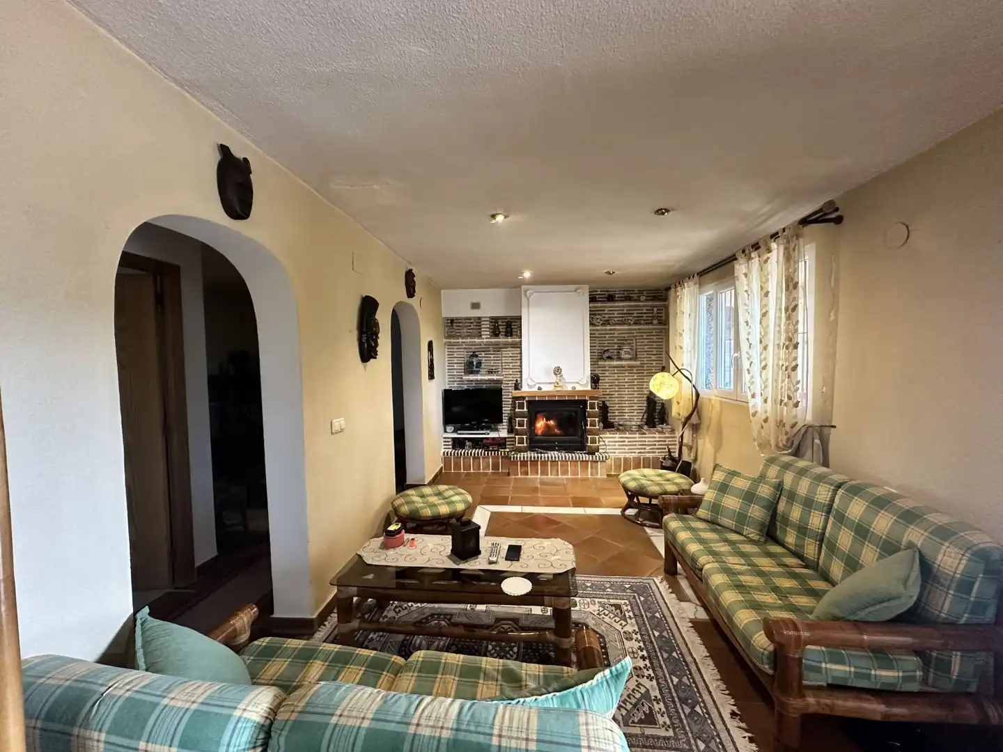 Living room of Houses for sale in Alfara de la Baronia  with Heating, Private garden and Terrace