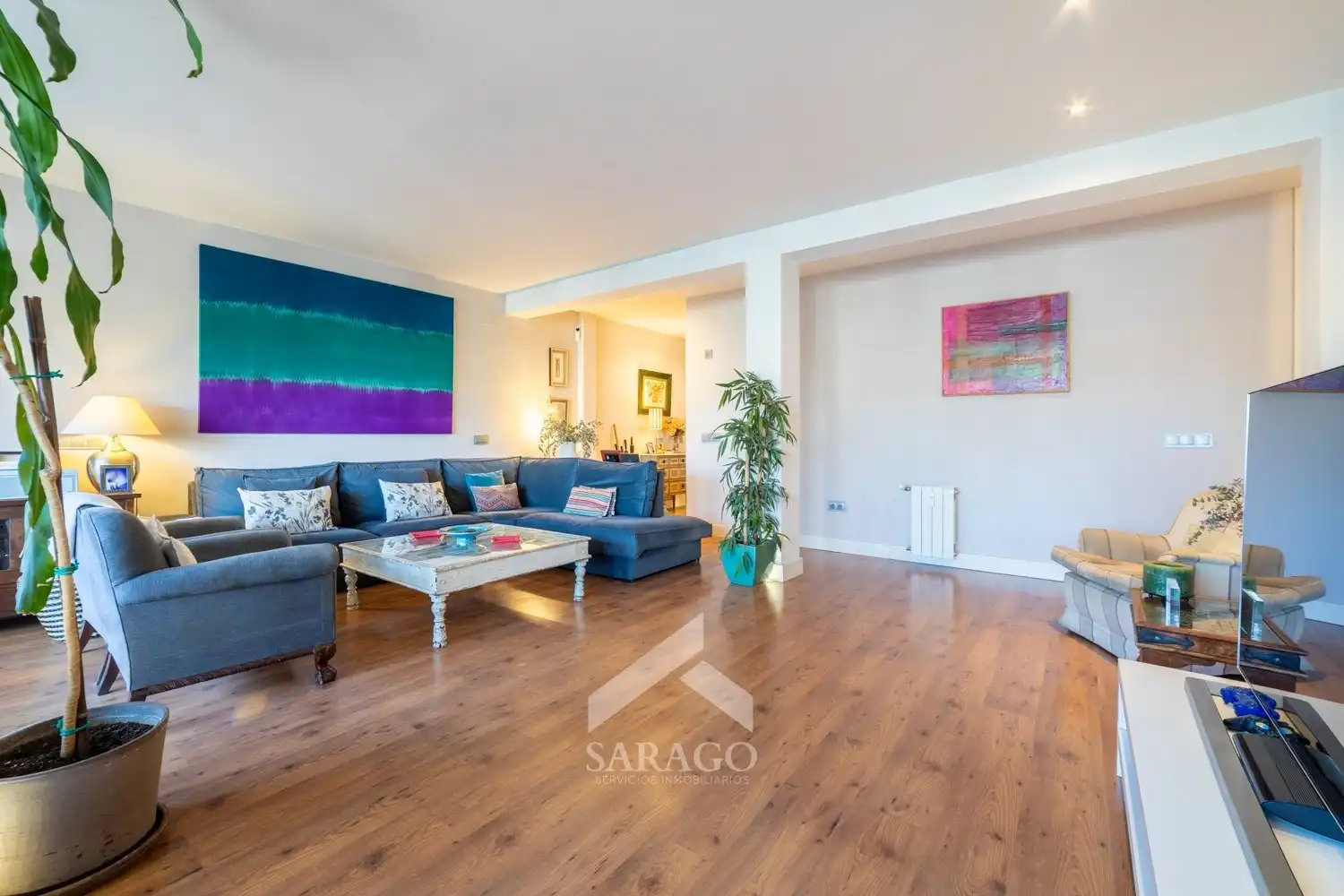 Sala de estar de Piso en venta en Madrid con Calefacción, Trastero y Piscina