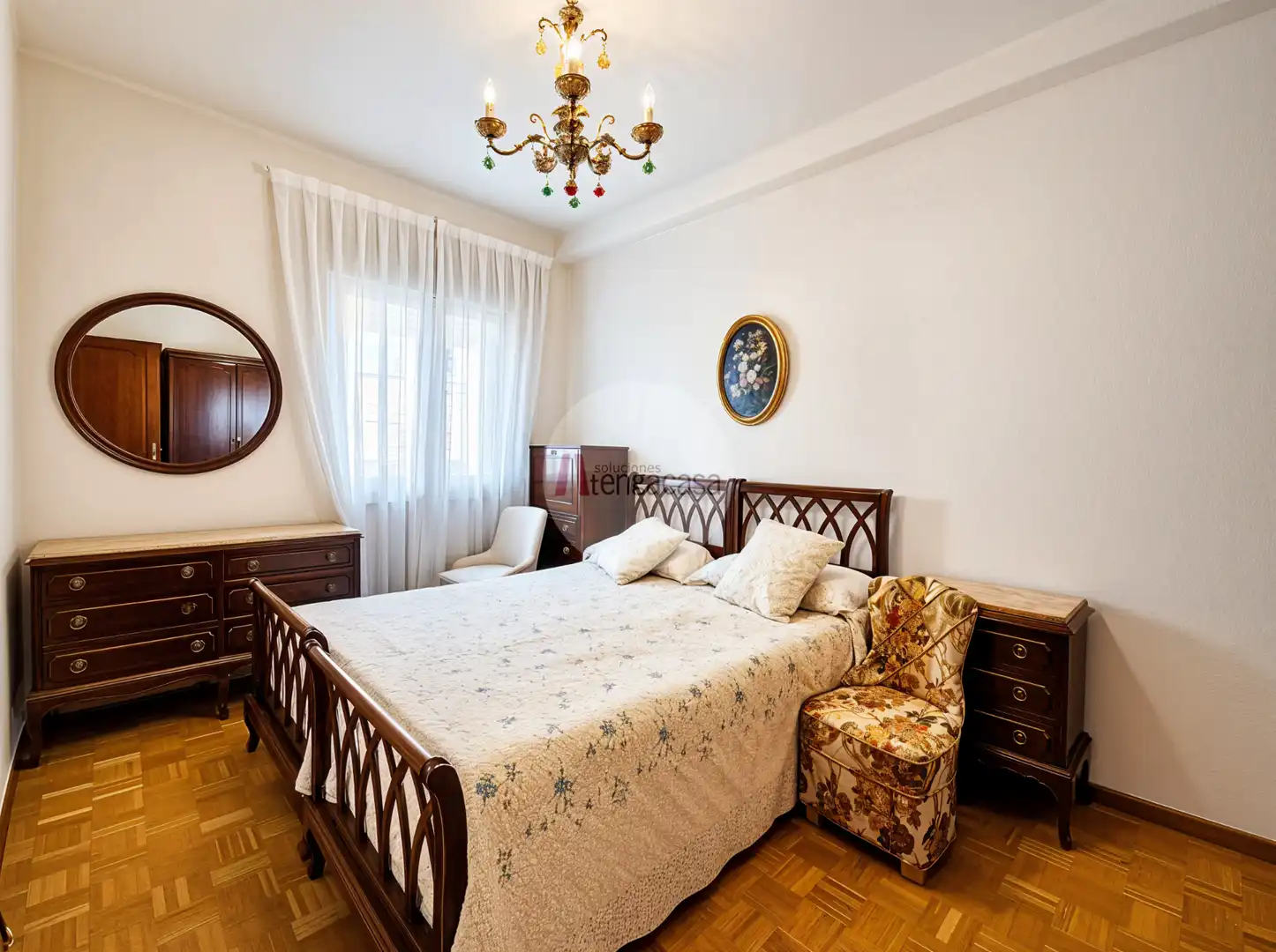Bedroom of Flat for sale in Madrid  with Air Conditioner, Heating and Terrace