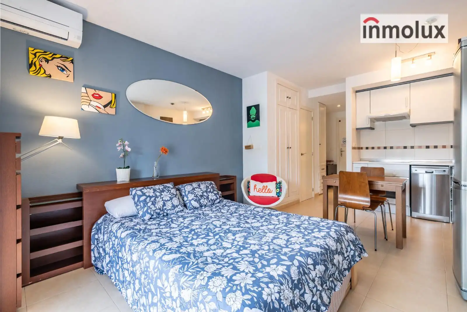 Schlafzimmer von Wohnung zur Miete in Mutxamel mit Klimaanlage, Heizung und Terrasse