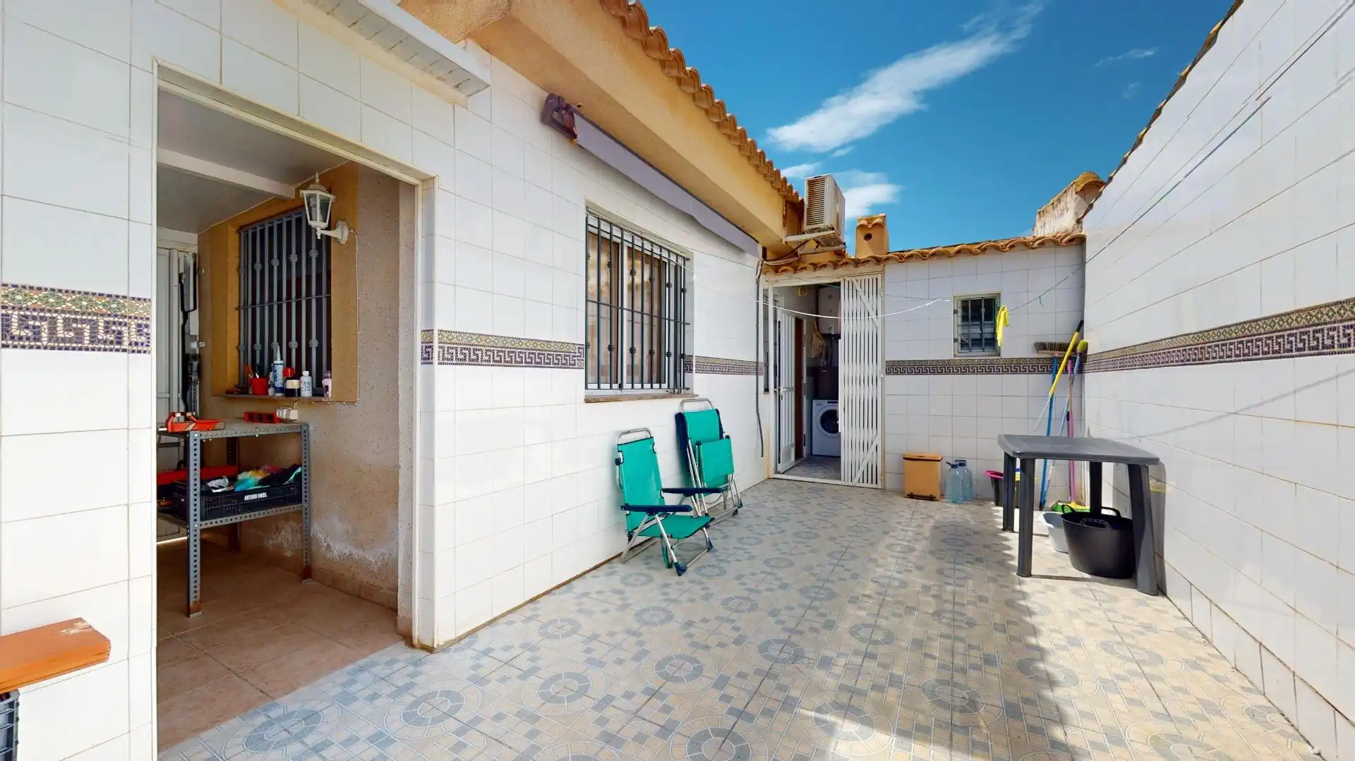 Terraza de Casa adosada en venta en Pilar de la Horadada con Aire acondicionado, Jardín privado y Terraza