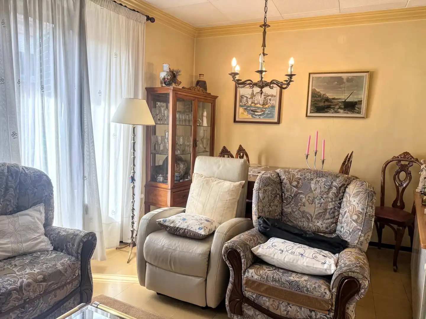 Living room of Flat for sale in Girona  with Heating and Balcony
