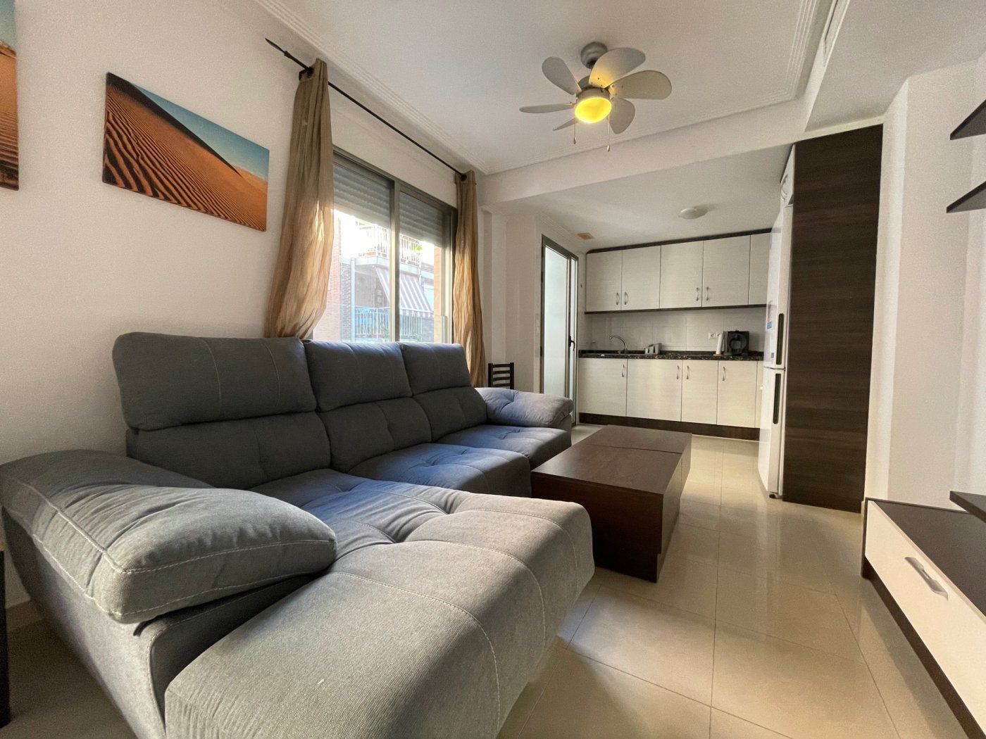 Living room of Flat to rent in Alicante / Alacant  with Air Conditioner, Heating and Terrace