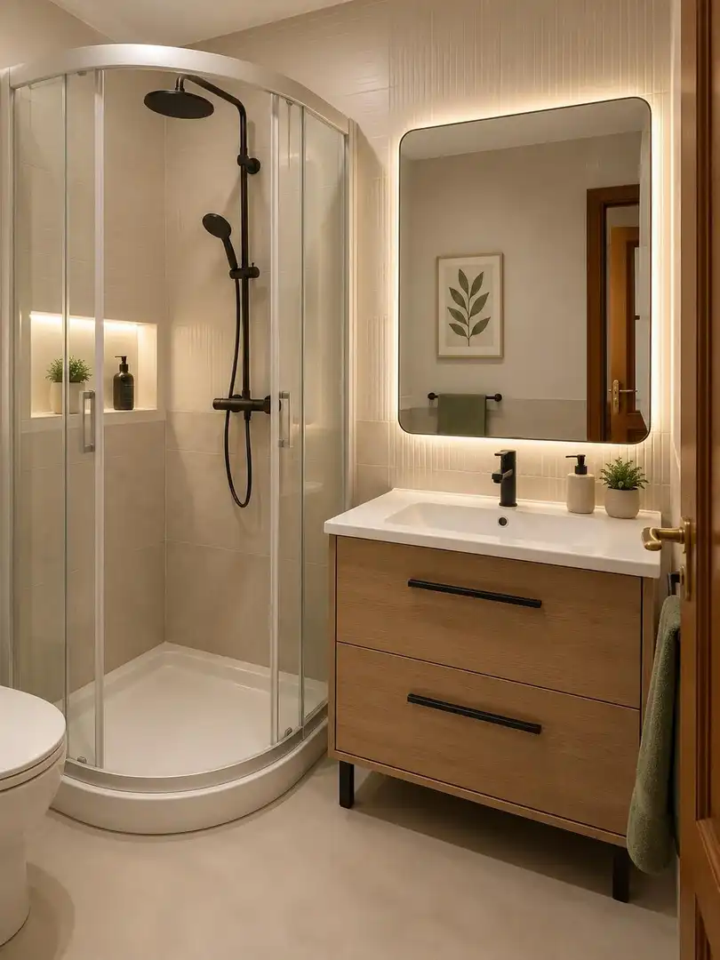 Badezimmer von Wohnung zum Verkauf in Castellón de la Plana / Castelló de la Plana mit Abstellraum und Möbliert