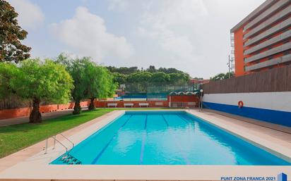 Swimming pool of Attic for sale in  Barcelona Capital  with Swimming Pool and Balcony