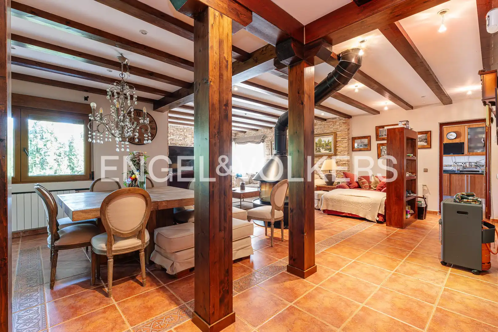Dining room of Houses for sale in Becerril de la Sierra  with Heating, Private garden and Terrace