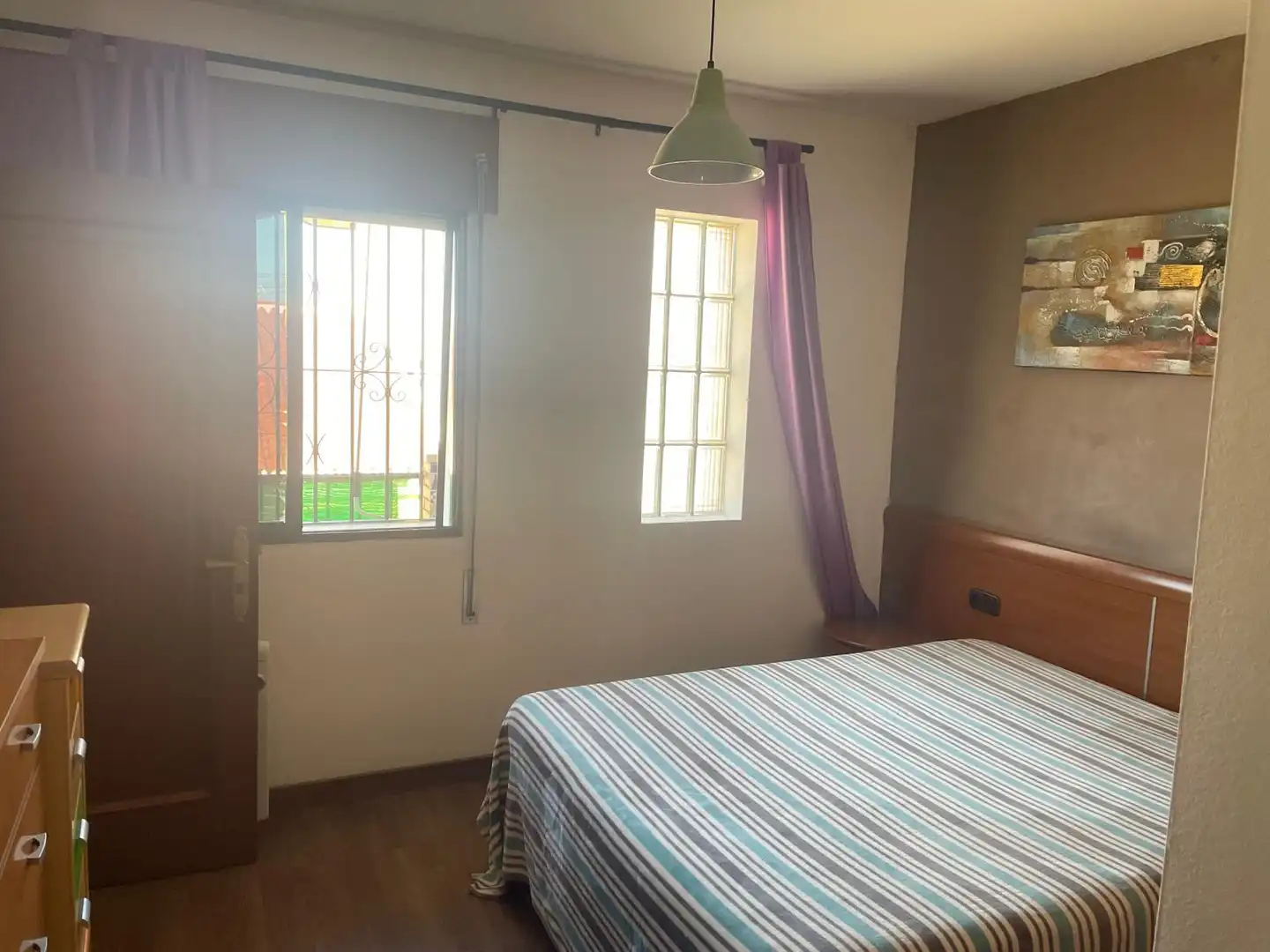 Bedroom of Flat for rent in Málaga  with Air Conditioner, Terrace and Furnished