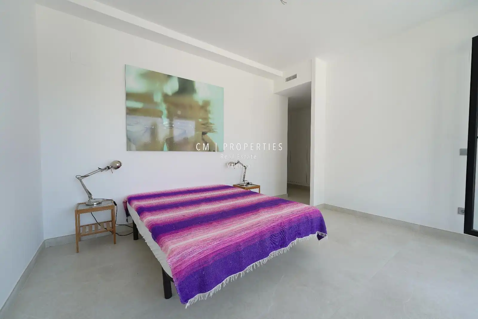 Habitación de Casa adosada de alquiler en Chiva con Aire acondicionado, Calefacción y Jardín privado
