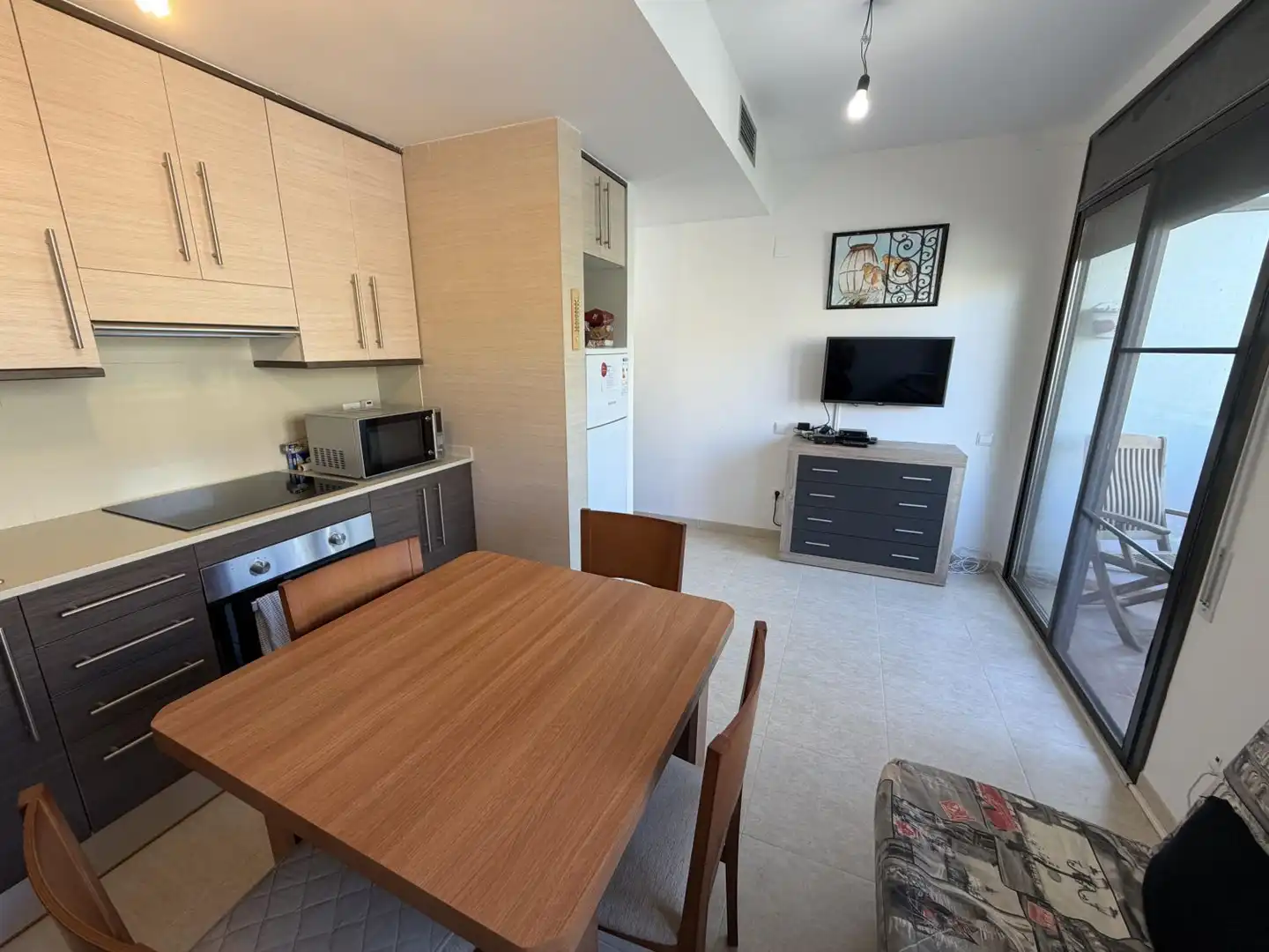 Sala de estar de Apartamento en venta en La Ràpita con Aire acondicionado, Calefacción y Terraza