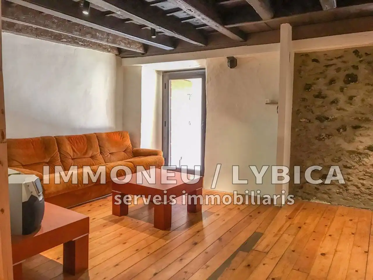 Sala de estar de Finca rústica en venta en Ger con Calefacción, Jardín privado y Parquet