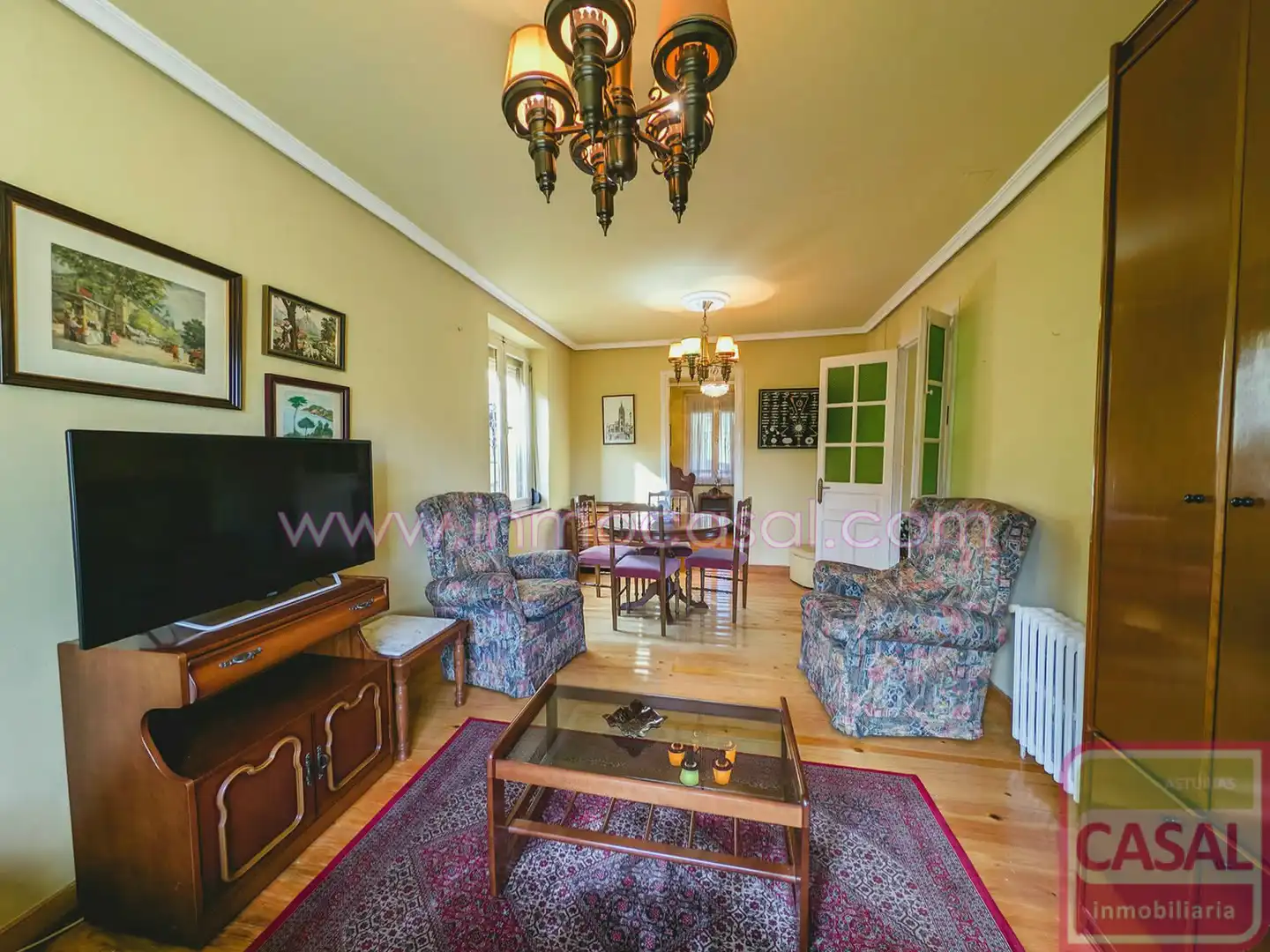 Sala de estar de Casa o chalet en venta en Aller con Calefacción, Terraza y Trastero